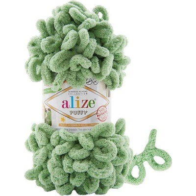 Alize příze Puffy 299 bledě zelená