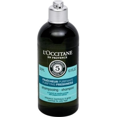 L'Occitane Aromachology Purifying Freshness 300 ml освежаващ шампоан за нормална и мазна коса за жени