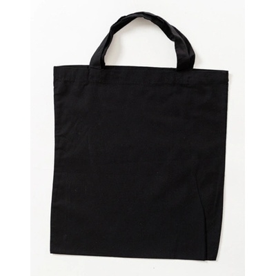 Printwear Bavlnená taška s krátkymi ušami XT002 Black ca. 38x42 cm