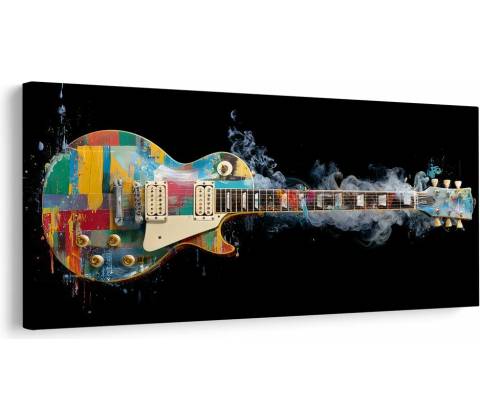 Obraz farebná elektrická gitara