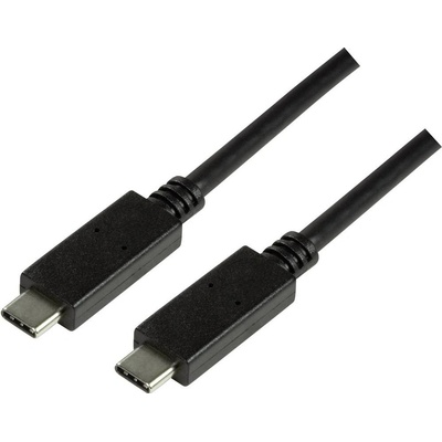 LogiLink CU0129 USB, USB 3.2 Gen1 (USB 3.0 / USB 3.1 Gen1) USB-C ™ zástrčka, USB-C ™ zástrčka, 1m, černý
