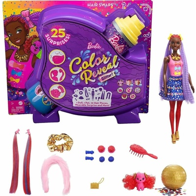 Barbie Color Reveal vlasová stylizace fialová