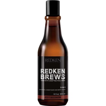 Redken Brews 3-In-1 Shampoo Шампоан за коса мъжки 300ml