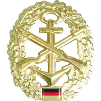 Bundeswehr Odznak BW na baret zlatý Marine Sicherungstruppe