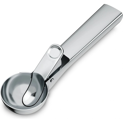 Klarstein Лъжица за сладолед FrostFusion | неръждаема стомана | нехлъзгаща се | ергономична | подходяща за миене в съдомиялна машина (ICS-010) (ICS-010)