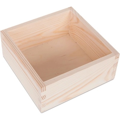 ČistéDřevo Dřevěný box 15 x 15 cm