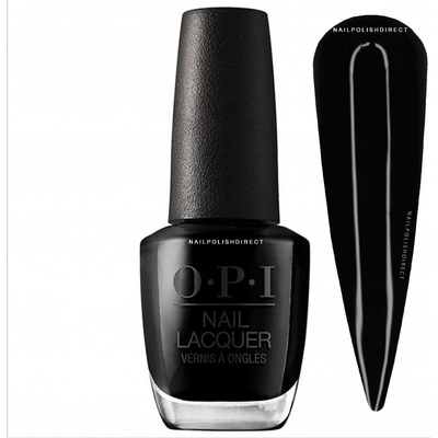 OPI lak na nehty Nail Lacquer Lady in Black 15 ml – Zboží Dáma