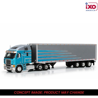 IXO Freightliner Argosy 2002 s návěsem Modrá/Šedá 1:64
