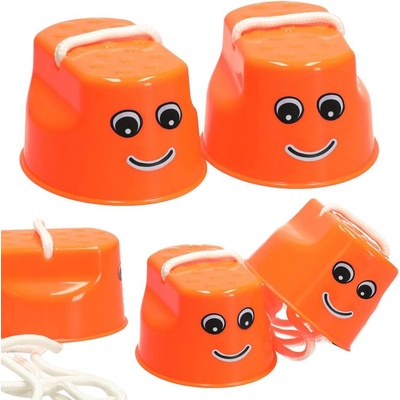 Ikonka Chôdze pre deti balančné dreváky 2ks oranžové