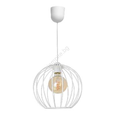 Висящ полилей MERCURE 1xE27/15W/230V бял (HE1078)