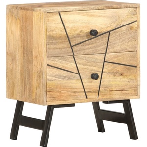 vidaXL Нощно шкафче, 40x30x50 см, мангово дърво масив (285875)