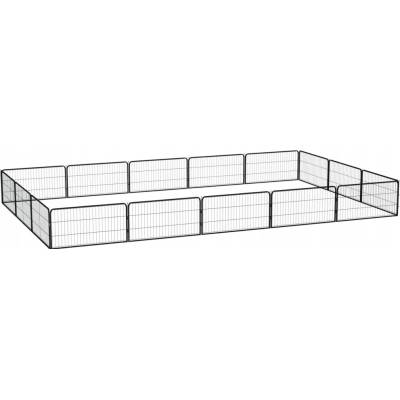 VidaXL Kotec ocel prášková 300 x 500 x 50 cm černá