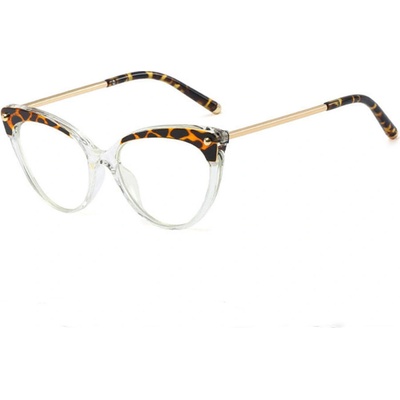 Techsuit Reflex TR90 (F93308) - Cat Eye - číre / leopardie