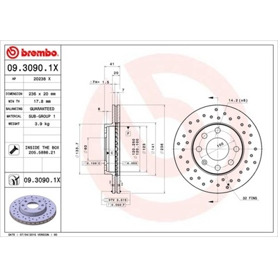 BREMBO 09.3090.1X
