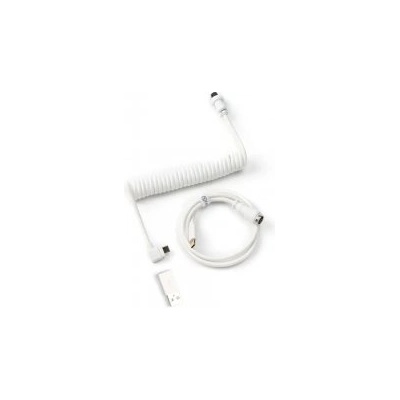 Keychron Cable Coiled Aviator Angled USB-C White (CAB-9)