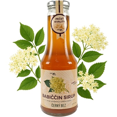 Nature Notea Babiččin sirup Černý bez 0,5 l