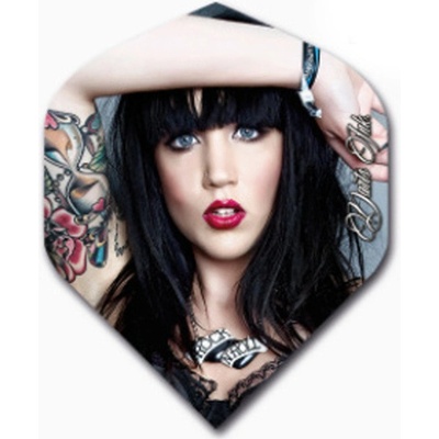 Designa Darts Ink - Black Haired Girl F2488