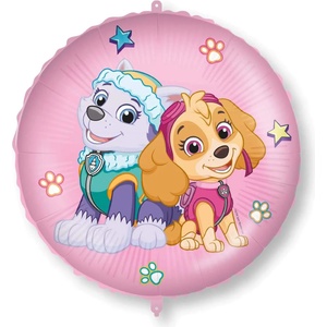 Procos Балон от фолио- Paw Patrol Skye и Everest кръг 46 см