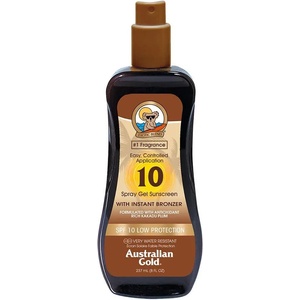 Australian Gold Instant Bronzer Spray Gel SPF10 237ml Protector - Black (Brown)