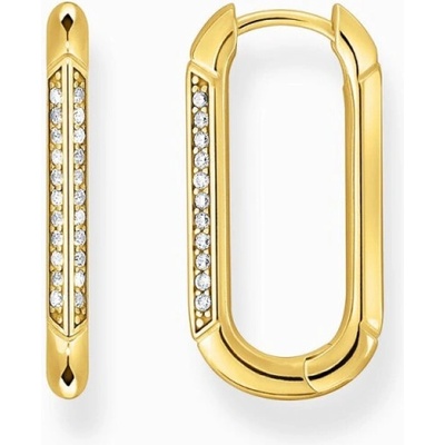Thomas Sabo náušnice Oval with white zirconia CR674-414-14