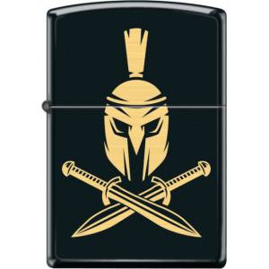 Zippo Запалка Zippo Каска с кръстосани мечове , черна (26932)