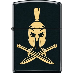 Zippo Запалка Zippo Каска с кръстосани мечове , черна (26932)