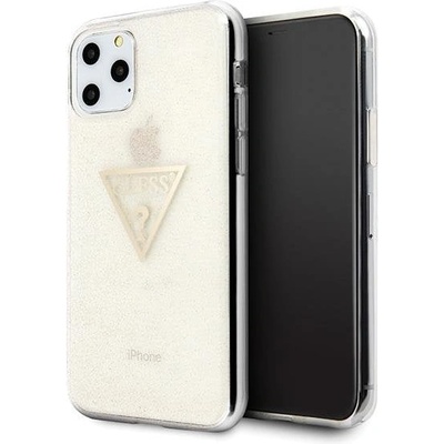 GUESS Кейс Guess Glitter Triangle за Apple iPhone 11 Pro, Златист (3700740461426)