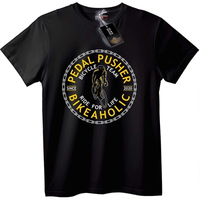 NOONEBRAND Тениска Велосипедоманиак - 2XL, White