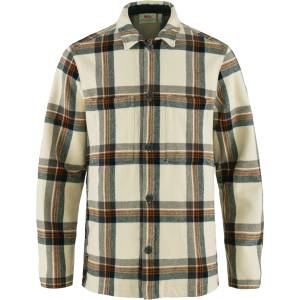 Fjällräven Мъжко ежедневно яке Fjällräven Singi Flannel Overshirt Casual jacket - Chalk White / Dark Navy - размер XL (003-2946-0315)