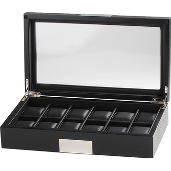 Rothenschild watch box RS-2350-12BL for 12 watches black (watch box RS-2350-12BL for 12 watches black)