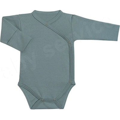 Baby Service Rastúce body zavinovacie Vlnky mätová Česká výroba Babyservice