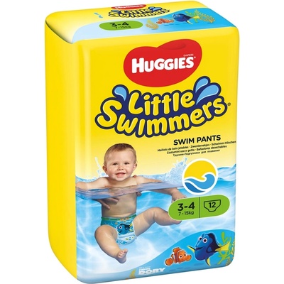 Бебешки бански пелени Huggies Little Swimmers - Размер 3-4, 7-15 kg, 12 броя (36000183399)