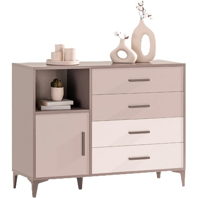 Carmen Детски скрин с шкаф и чекмеджета riga (3575309)