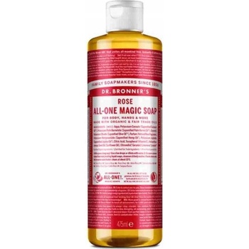Dr. Bronner's tekuté univerzálne bio mydlo ALL-ONE Rose 475 ml