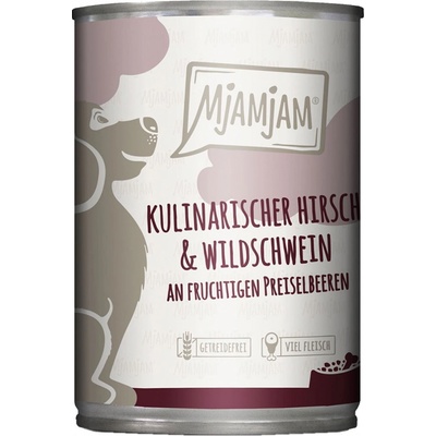 MjAMjAM delikátní jelení a zvěřina na brusinkách 6 x 400 g