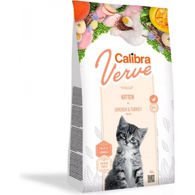 Calibra Verve Grain Free Kitten Chicken&Turkey NEW 0,75 kg