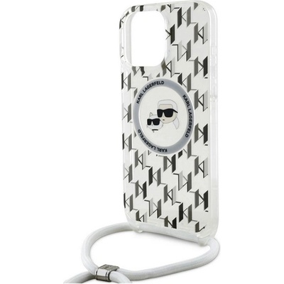 CG Mobile Apple iPhone 16 Pro Max KARL LAGERFELD IML MONOGRAM CROSSBODY K&CH HEADS MAGSAFE протектор за телефон, удароустойчив, TRANSMITTER KLHMP16XHCKCKLCT (KLHMP16XHCKCKLCT)
