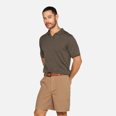 Geox Khaki pánské polotričko Polo Khaki