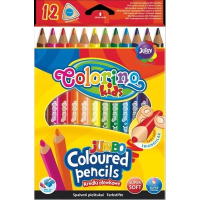 trojhranné farbičky 12 kusov Colorino