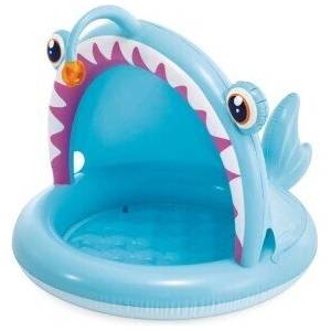 Intex Бебешки надуваем басейн със сенник Intex Angler Fish 56419NP 127x102x86см (3542258)