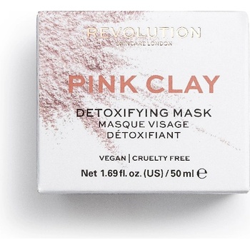 Revolution Beauty Pink Clay Detoxifying Face Mask Маска за лице дамски 50ml