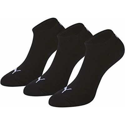 Puma ponožky Invisible 3-Pack Black čierna