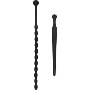 Ouch! Beginners Silicone Plug Set Urethral Sounding Black