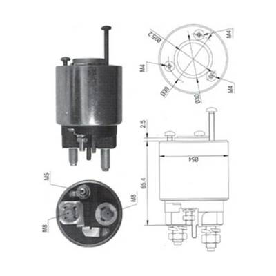 Elektromagnetický spínač pre żtartér MAGNETI MARELLI 940113050373