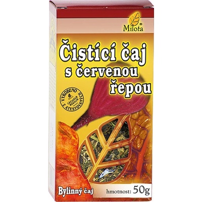 Milota ČISTÍCÍ S ČERVENOU ŘEPOU sypaný čaj 50 g