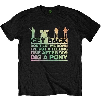 The Beatles Get Back Gradient Black S Риза (BEATTEE425MB01)