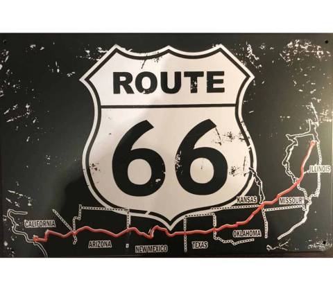 Ceduľa Route 66