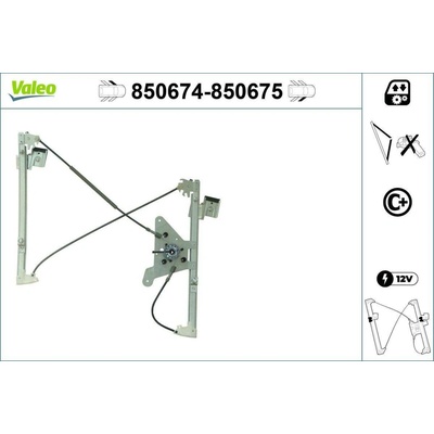 Zvedací zařízení oken VALEO 850674