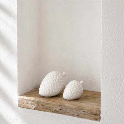 BOLTZE Porcelánové šišky Snö | Sada 2 ks