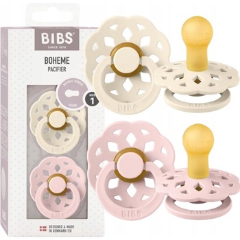 Bibs Boheme přírodní kaučuk 2ks ivory blossom